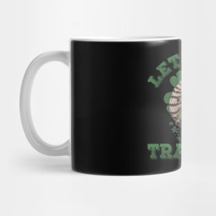 Let's Get Trashed Racoon Funny St Patricks Day Men Women Mug